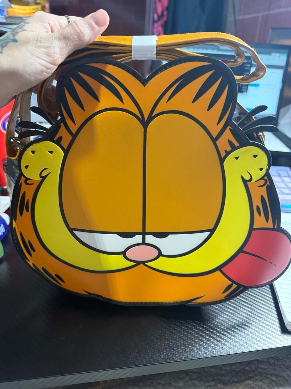 Bioworld Nickelodeon Garfield Face Crossbody Bag
